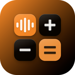 Amber app icon, dark